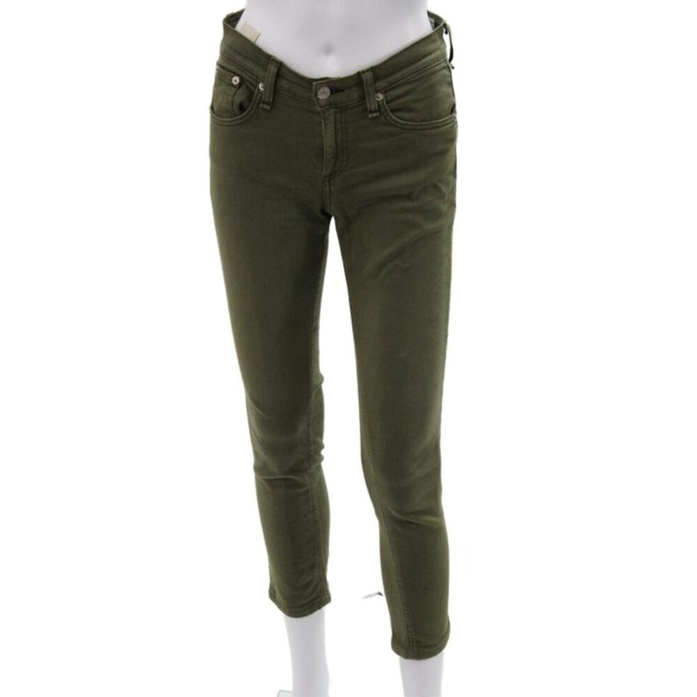 Rag & Bone Jean Womens Skinny Jeans Green Size 26